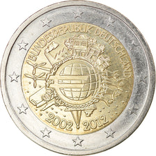 GERMANY - FEDERAL REPUBLIC, 2 Euro, 10 years euro, 2012, Berlin, MS(63)