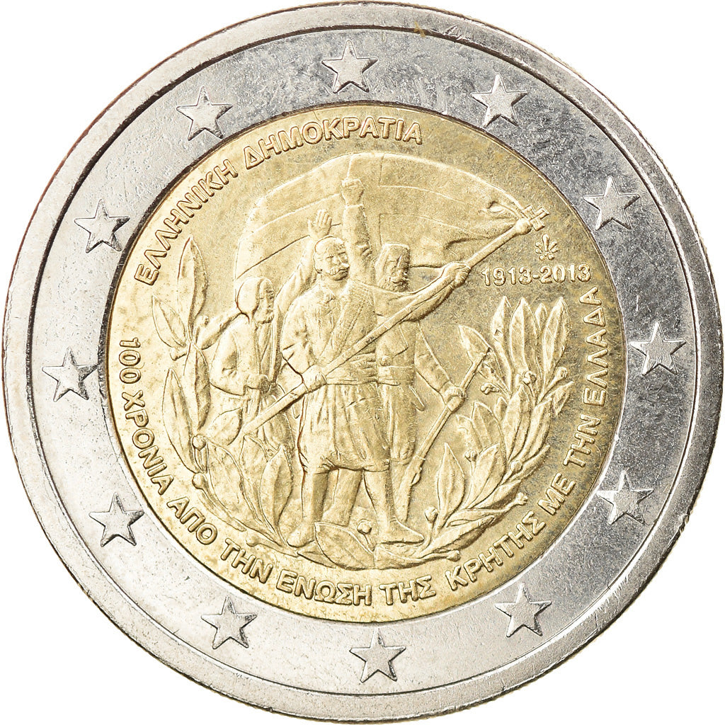 Greece, 2 Euro, Crète - Grèce, 2013, Athens, MS(63), Bi-Metallic, KM:New