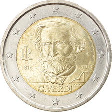 Italy, 2 Euro, G. Verdi, 2013, Rome, MS(63), Bi-Metallic, KM:New