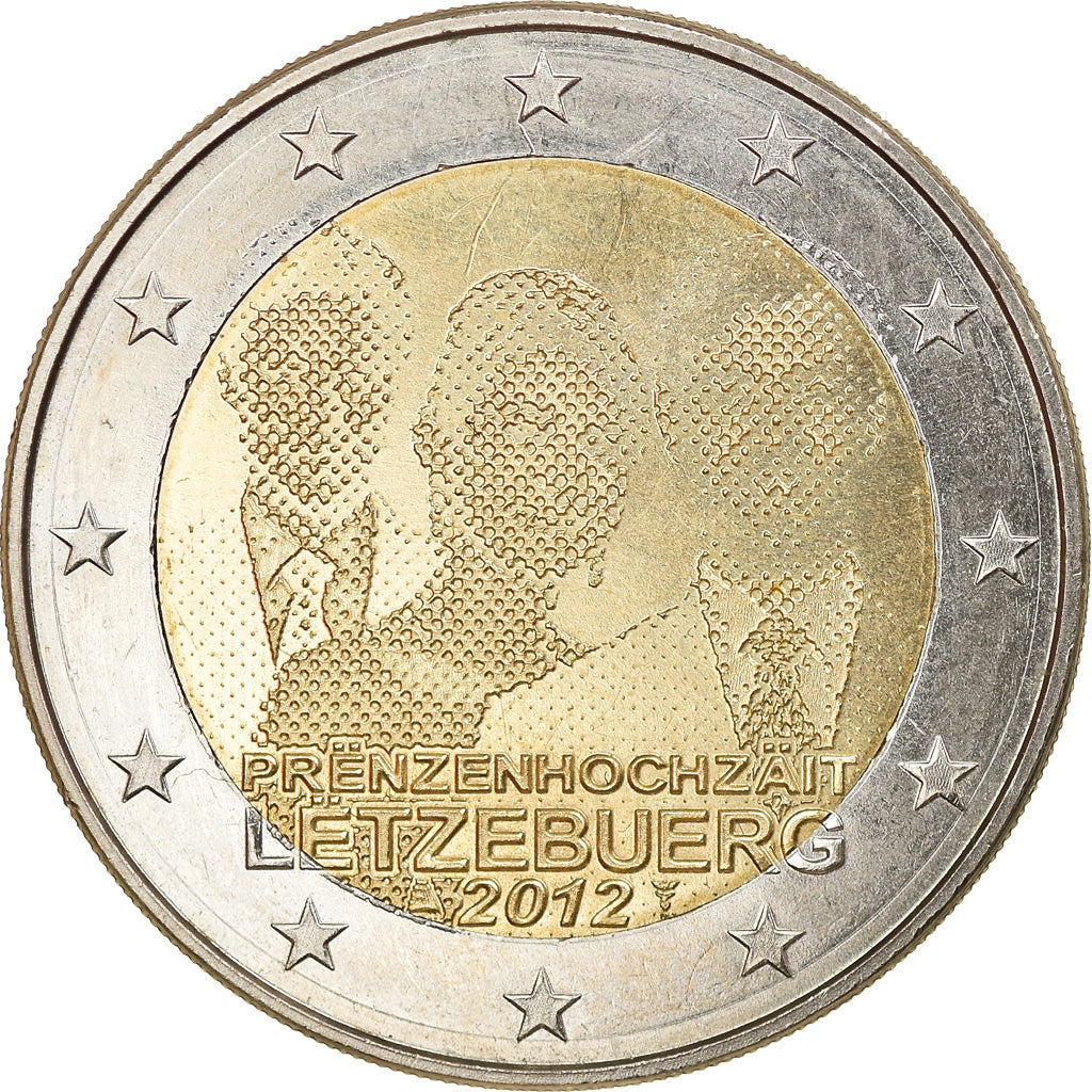 Luksemburg, 2 Euro, 2012, Utrecht, AU(50-53), Bimetaliczny, KM:120