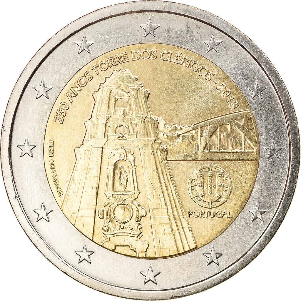Portogallo, 2 Euro, Tour des clercs, 2013, Lisbon, SPL, Bi-metallico, KM:New