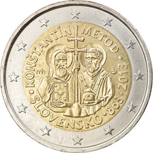Slovakia, 2 Euro, Cyrille, Methode, 2013, Kremnica, MS(63), Bi-Metallic, KM:128