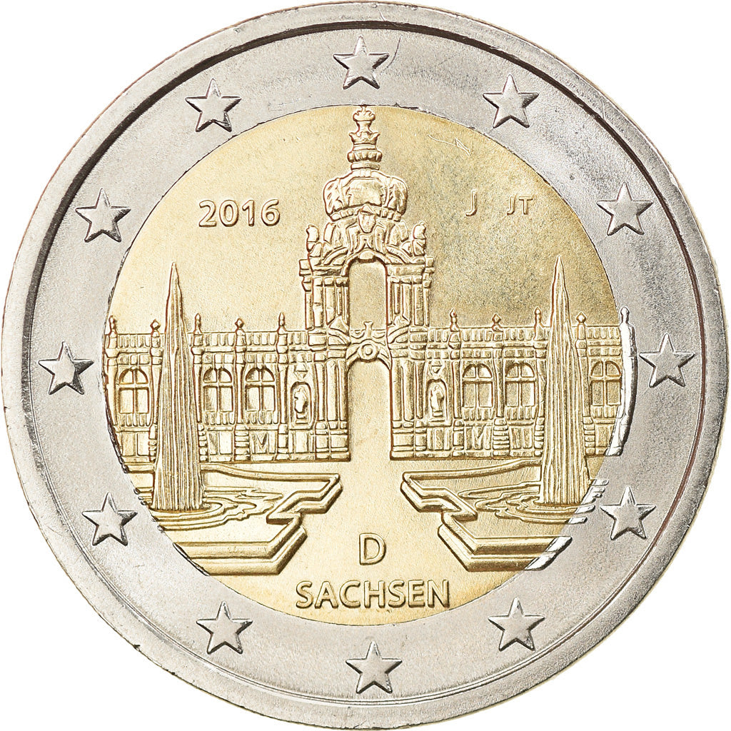 Germany, 2 Euro, Sachsen, 2016, Hambourg, MS(63), Bi-Metallic, KM:New