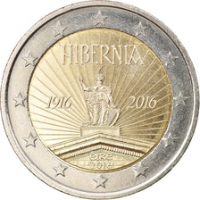 Irlanda, 2 Euro, Hibernia, 2016, MS(63), Bimetálico, KM:88