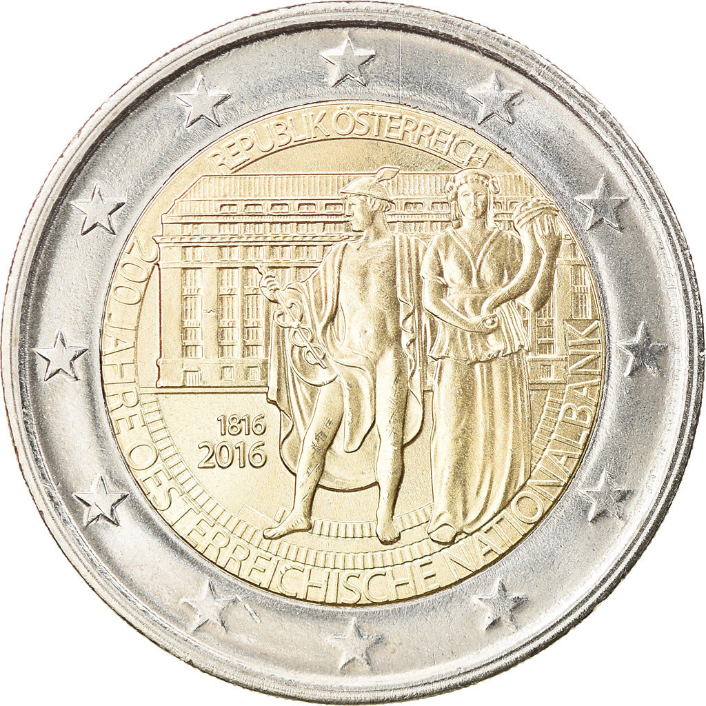 Austria, 2 Euro, Banque nationale, 2016, MS(63), Bimetaliczny, KM:New