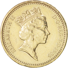 Great Britain, Elizabeth II, Pound, 1985, AU(50-53), Nickel-brass, KM:941
