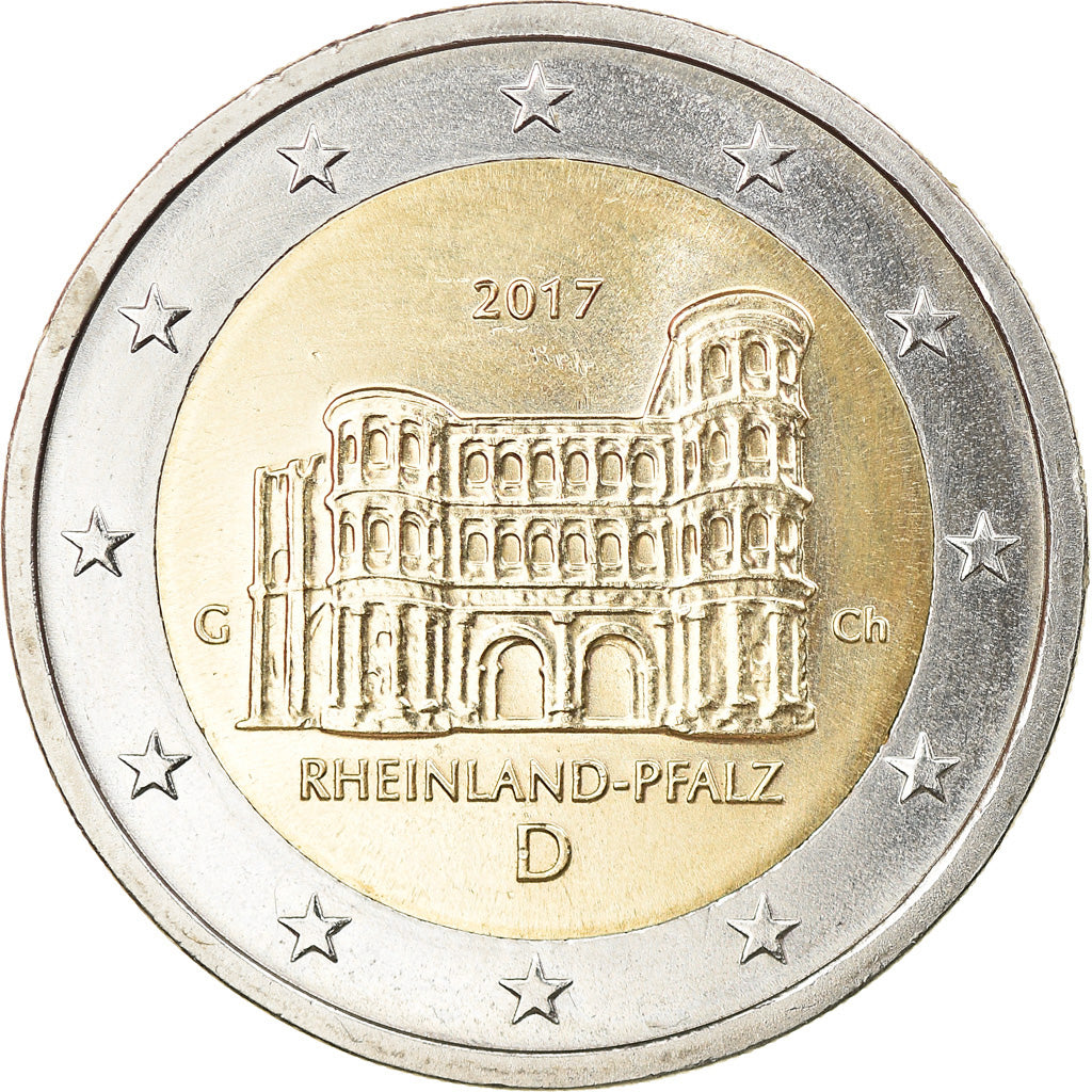 République fédérale allemande, 2 Euro, Rhénanie-Palatinat, 2017, Karlsruhe