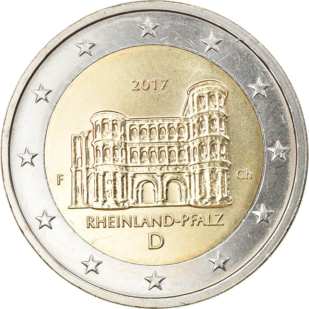 GERMANY - FEDERAL REPUBLIC, 2 Euro, Rhénanie-Palatinat, 2017, Stuttgart