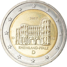 GERMANY - FEDERAL REPUBLIC, 2 Euro, Rhénanie-Palatinat, 2017, Munich, MS(63)