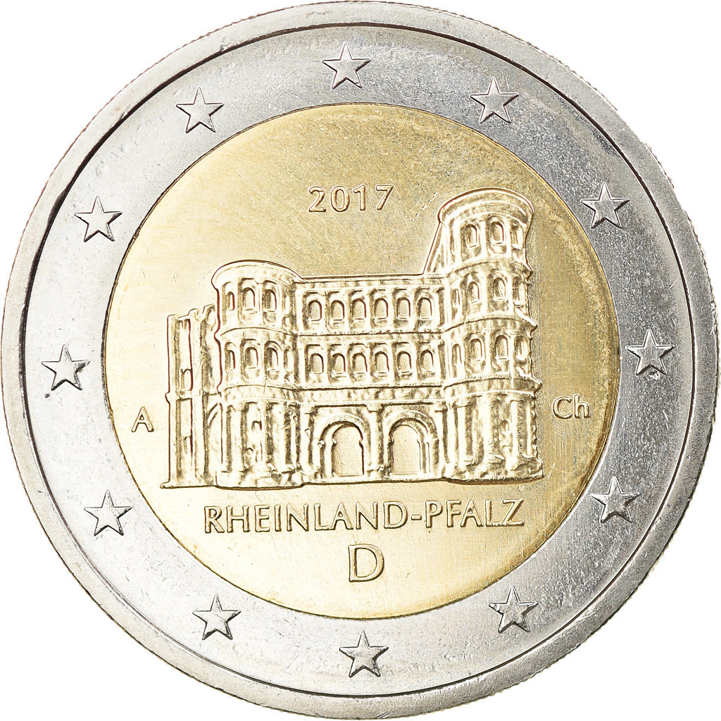 GERMANY - FEDERAL REPUBLIC, 2 Euro, Rhénanie-Palatinat, 2017, Berlin, MS(63)