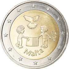 Malta, 2 Euro, Solidarity and peace, 2017, MS(63), Bi-Metallic, KM:New
