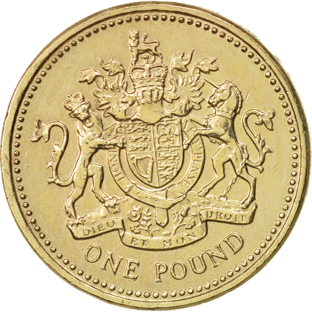 Great Britain, Elizabeth II, Pound, 1983, AU(50-53), Nickel-brass, KM:933