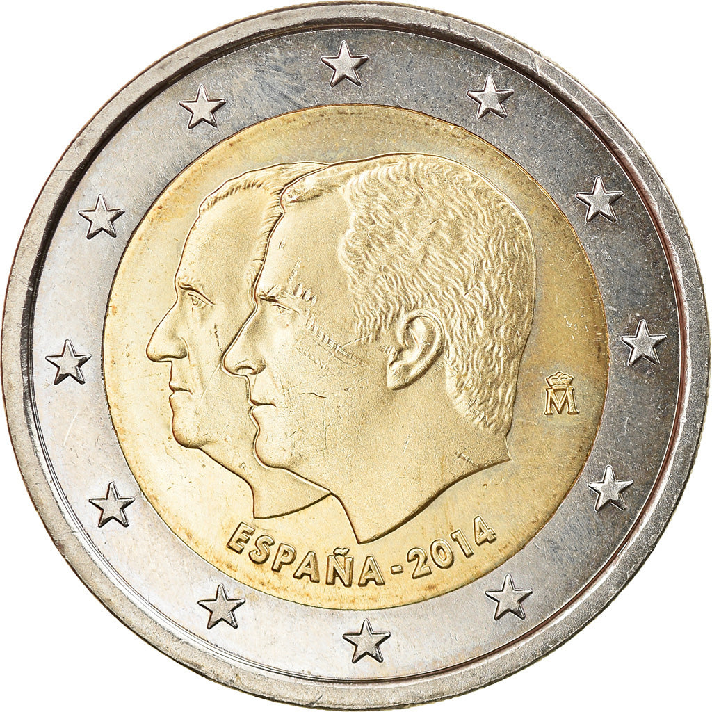 Spanien, 2 Euro, Philippe VI, 2014, Madrid, UNZ, Bi-Metallic, KM:New