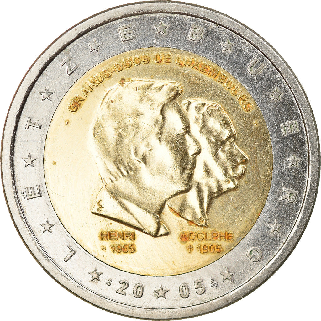 Luksemburg, 2 Euro, 2005, Utrecht, AU(50-53), Bimetaliczny, KM:87