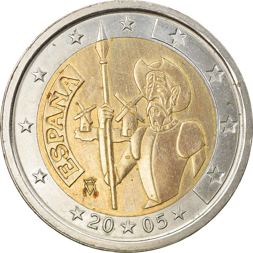 Spanien, 2 Euro, Don Quichotte, 2005, Madrid, SS, Bi-Metallic, KM:1063