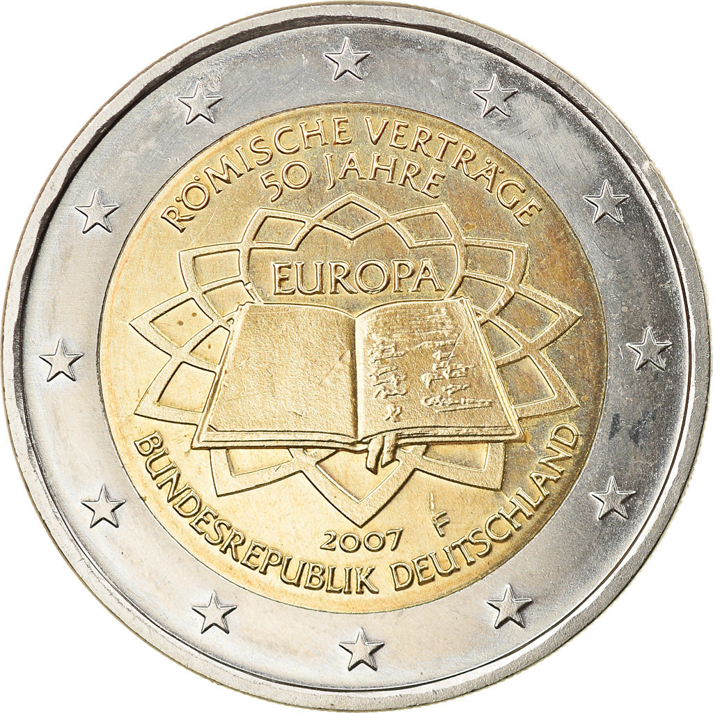 République fédérale allemande, 2 Euro, 2007, Stuttgart, SUP, Bi-Metallic