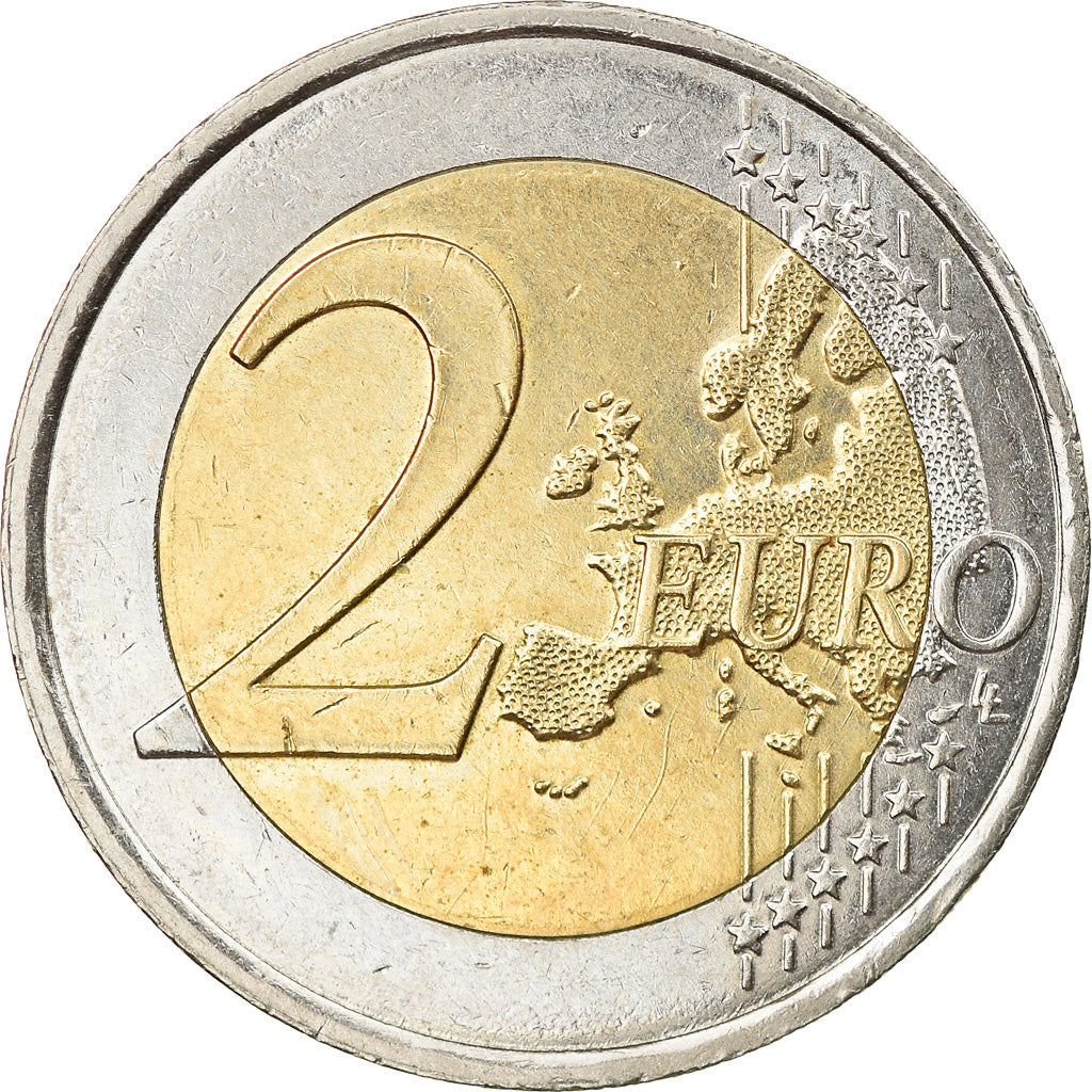 Luxembourg, 2 Euro, Traité de Rome 50 ans, 2007, Paris, EF(40-45), Bi-Metallic
