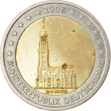 Niemcy - RFN, 2 Euro, 2008, Berlin, EF(40-45), Bimetaliczny, KM:261