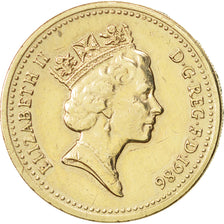 Great Britain, Elizabeth II, Pound, 1986, AU(50-53), Nickel-brass, KM:946