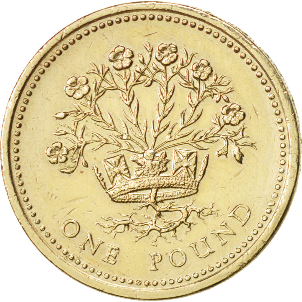 Great Britain, Elizabeth II, Pound, 1986, AU(50-53), Nickel-brass, KM:946
