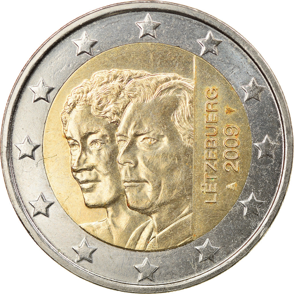Luxembourg, 2 Euro, 2009, Utrecht, AU(50-53), Bi-Metallic, KM:106