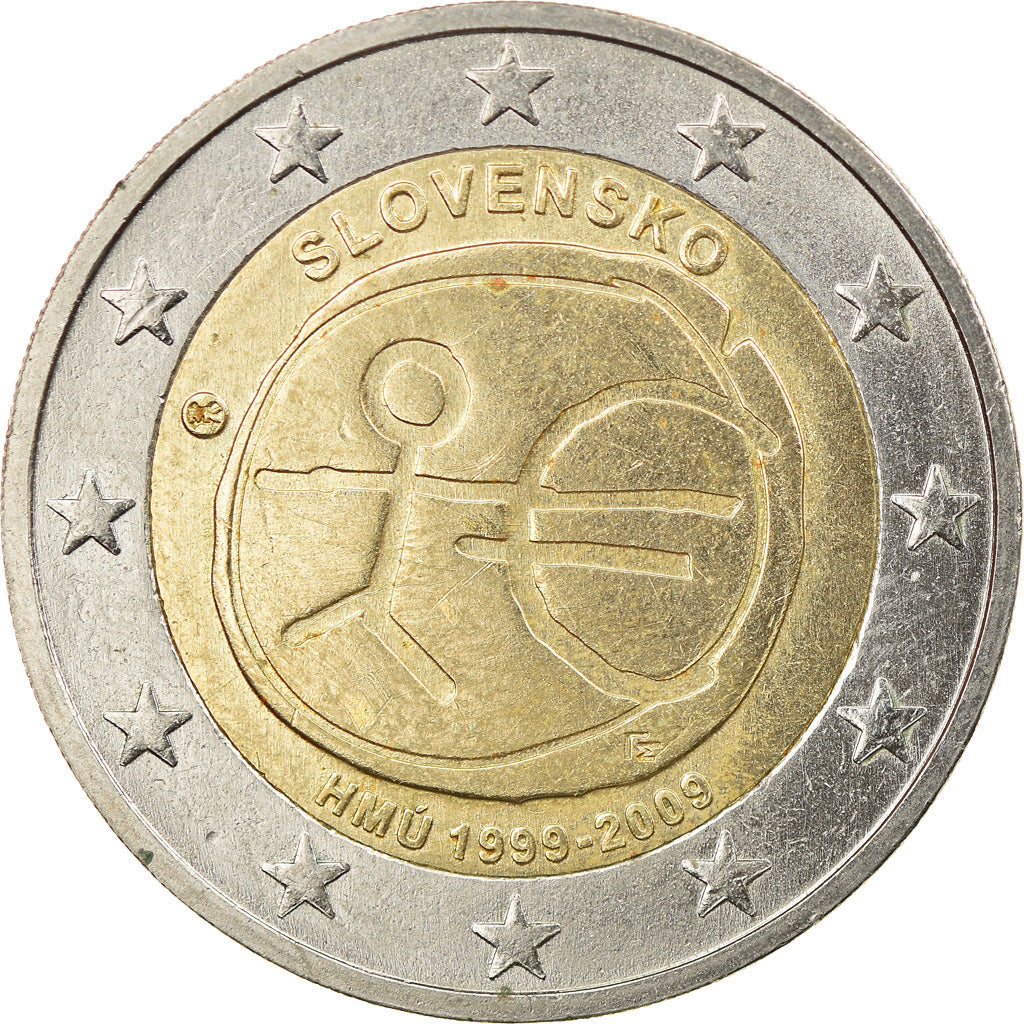 Slovacchia, 2 Euro, EMU, 2009, SPL, Bi-metallico, KM:103