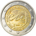 Belgia, 2 Euro, 2010, VF(30-35), Bimetaliczny, KM:289