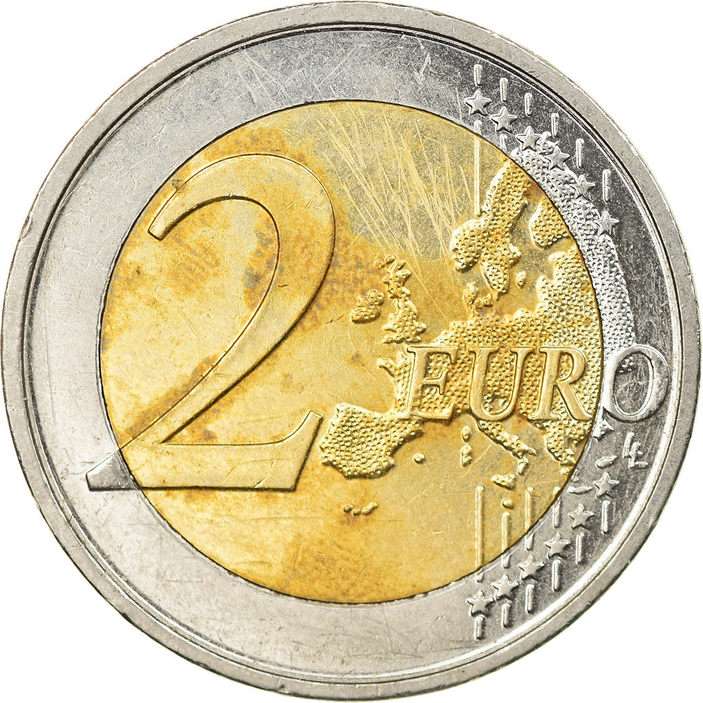 Belgia, 2 Euro, 2010, VF(30-35), Bimetaliczny, KM:289
