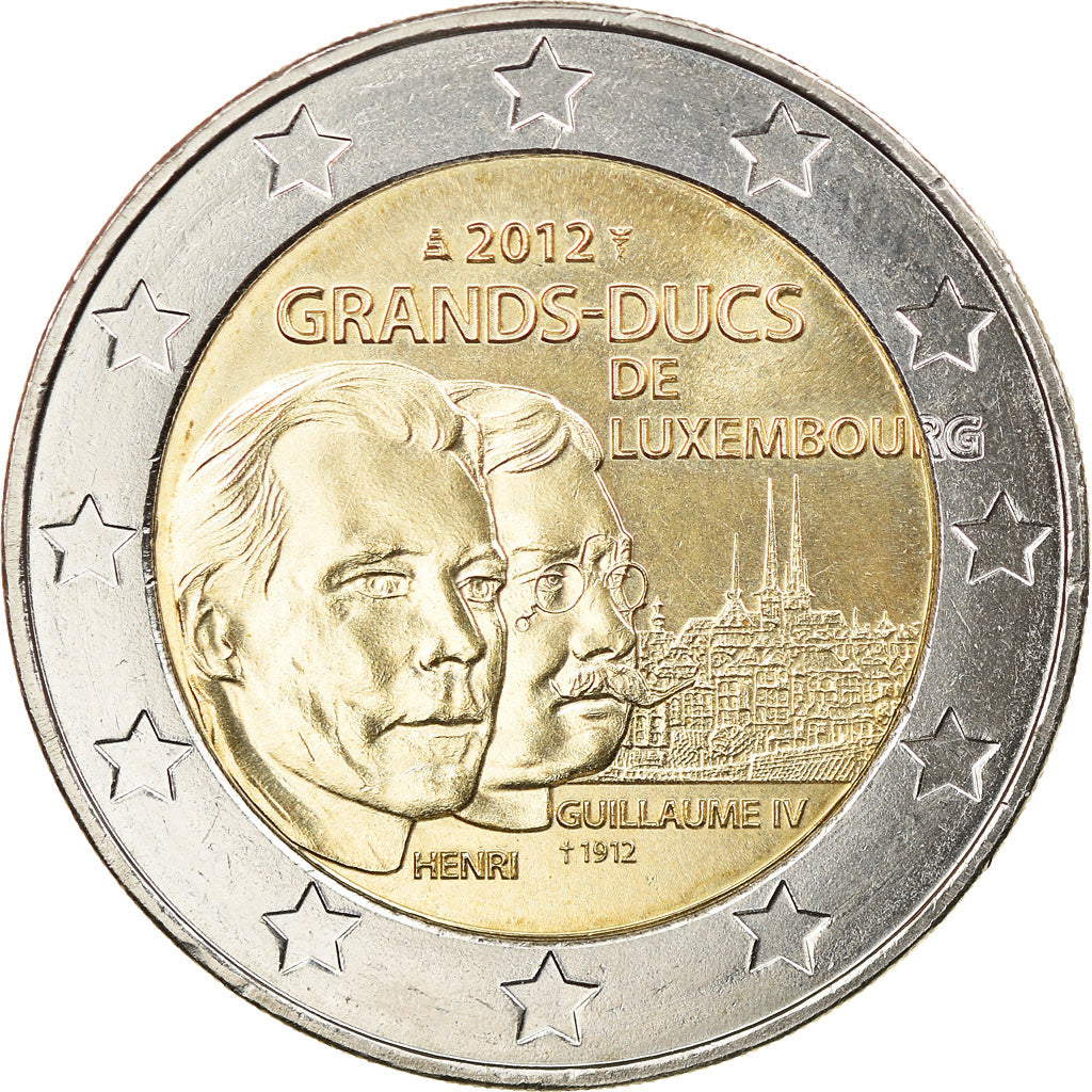 Luxembourg, 2 Euro, Grand-Duc Guillaume IV, 2012, Utrecht, AU(50-53)