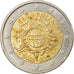 Eslovenia, 2 Euro, 10 ans de l'Euro, 2012, BC+, Bimetálico, KM:107