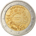 Pays-Bas, 2 Euro, 10 ans de l'Euro, 2012, TB+, Bi-Metallic, KM:308