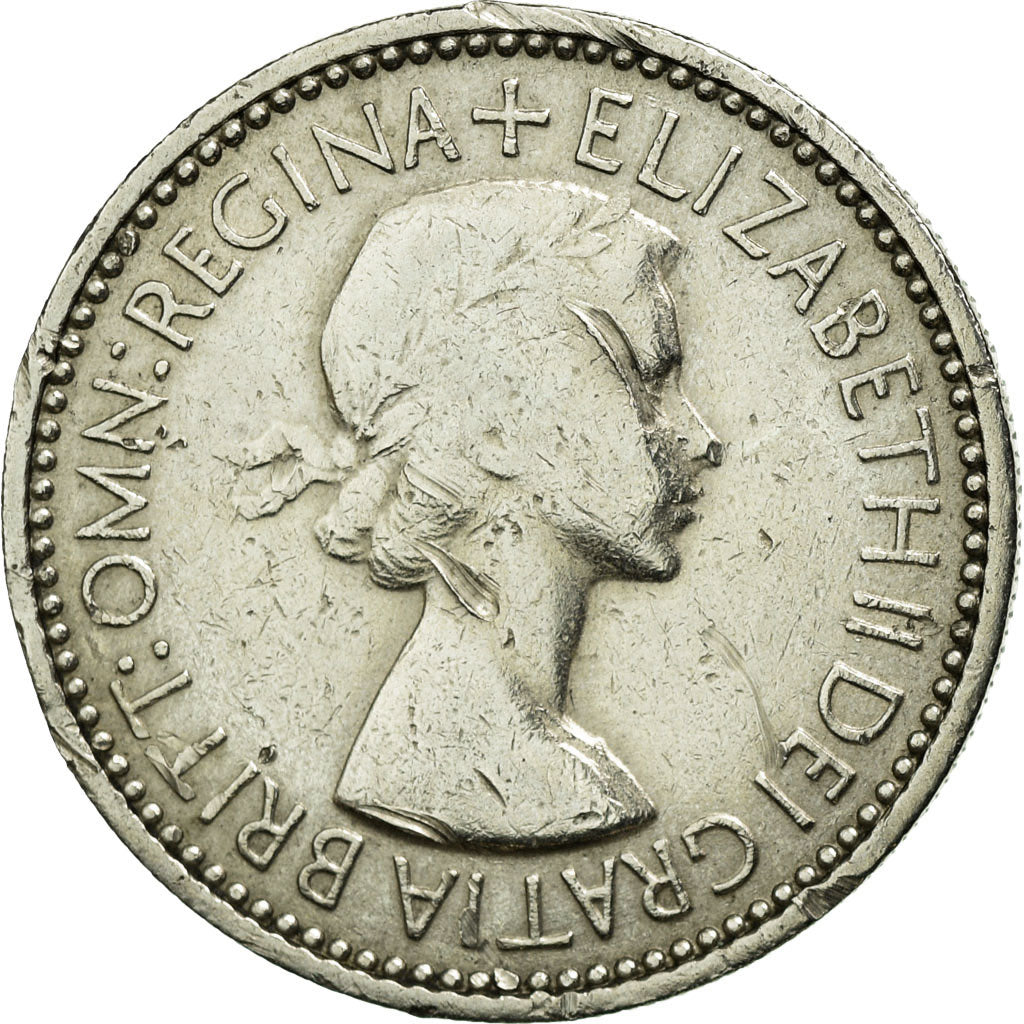 Coin, Great Britain, Elizabeth II, Shilling, 1953, EF(40-45), Copper-nickel