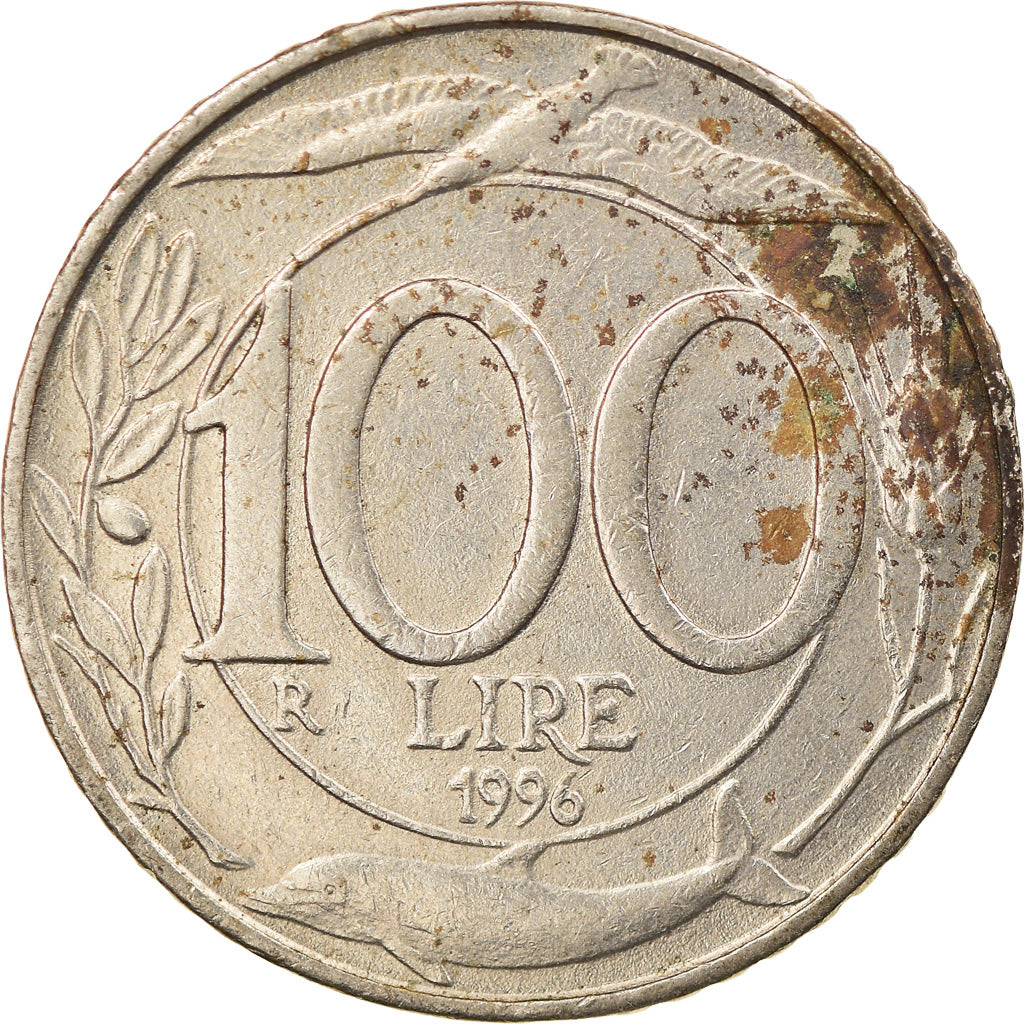 Münze, Italien, 100 Lire, 1996, Rome, S+, Copper-nickel, KM:159