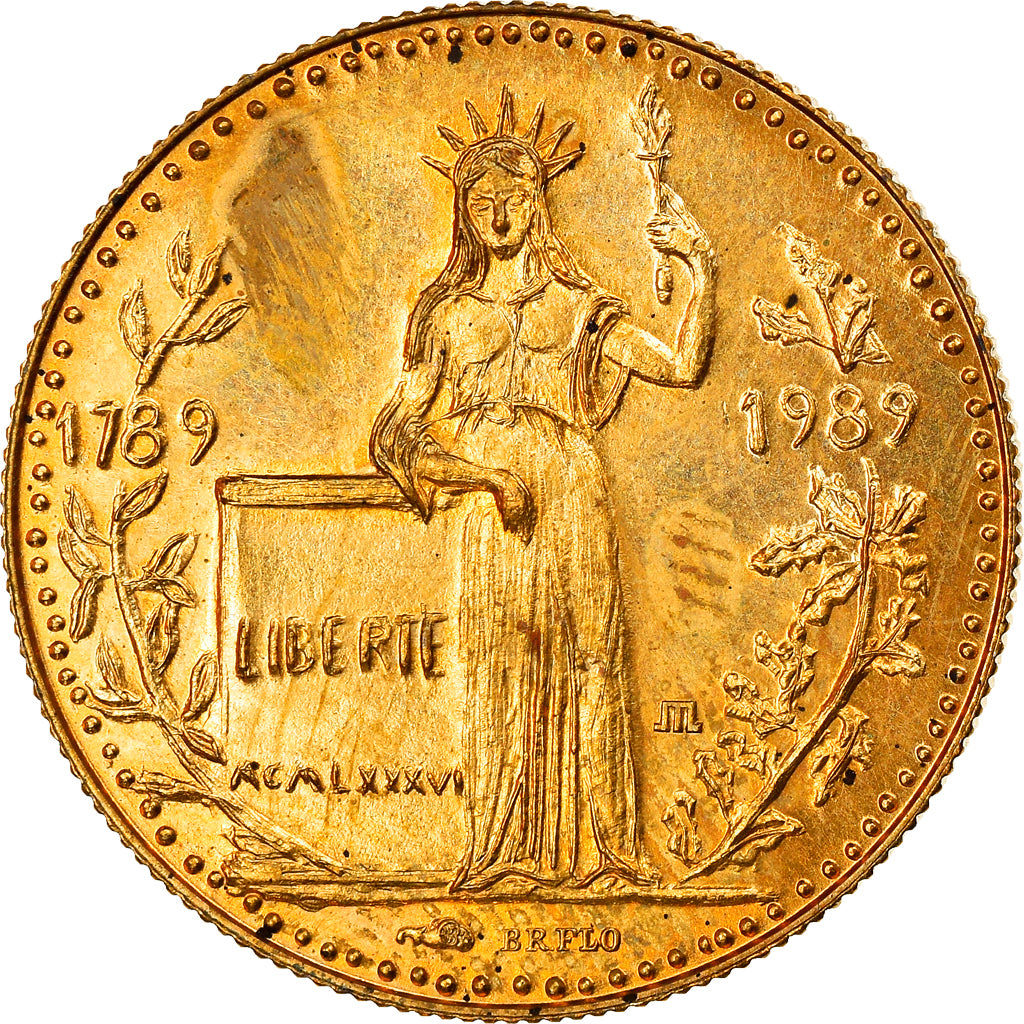 France, Medal, Révolution Française, Liberté, 1989, Rips, MS(60-62), Bronze