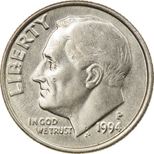 Coin, United States, Roosevelt Dime, Dime, 1994, U.S. Mint, Philadelphia