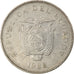 Moneda, Ecuador, 20 Sucres, 1988, BC+, Níquel recubierto de acero, KM:94.1