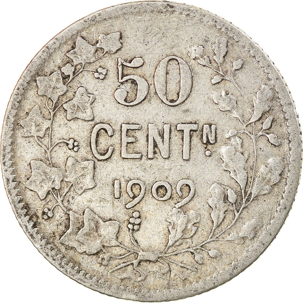 Moneta, Belgio, 50 Centimes, 1902, MB+, Argento, KM:61.1