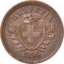 Coin, Switzerland, Rappen, 1899, Bern, AU(55-58), Bronze, KM:3.1