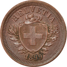 Coin, Switzerland, Rappen, 1899, Bern, AU(50-53), Bronze, KM:3.1