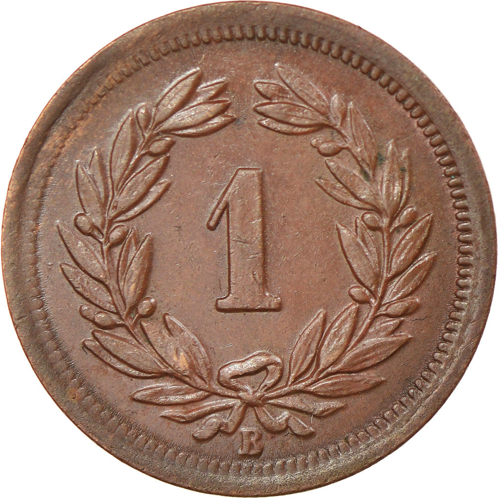 Coin, Switzerland, Rappen, 1899, Bern, AU(50-53), Bronze, KM:3.1