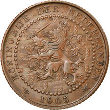Coin, Netherlands, Wilhelmina I, Cent, 1905, AU(50-53), Bronze, KM:132.1