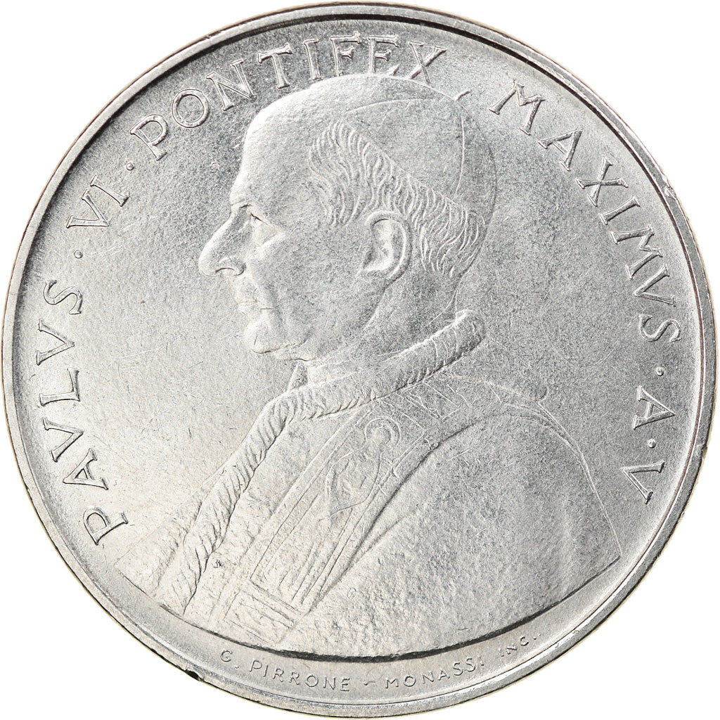 Münze, Vatikanstadt, Paul VI, 100 Lire, 1967, SS+, Stainless Steel, KM:98