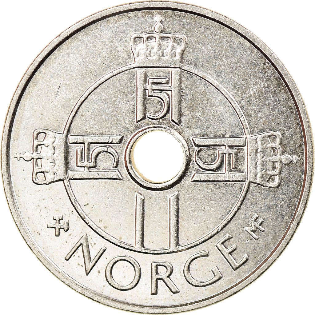 Moneda, Noruega, Harald V, Krone, 2004, MBC, Cobre - níquel, KM:462