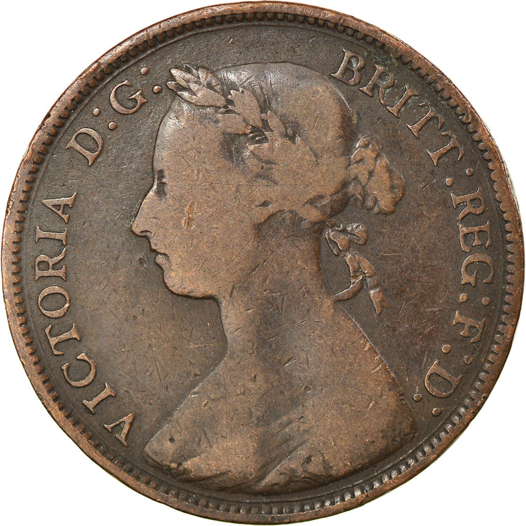 Münze, Großbritannien, Victoria, 1/2 Penny, 1882, S, Bronze, KM:754