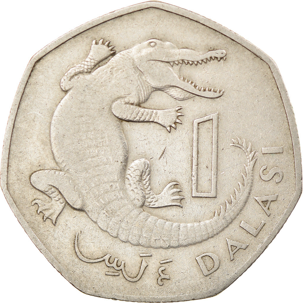 Coin, GAMBIA, THE, Dalasi, 1987, EF(40-45), Copper-nickel, KM:29