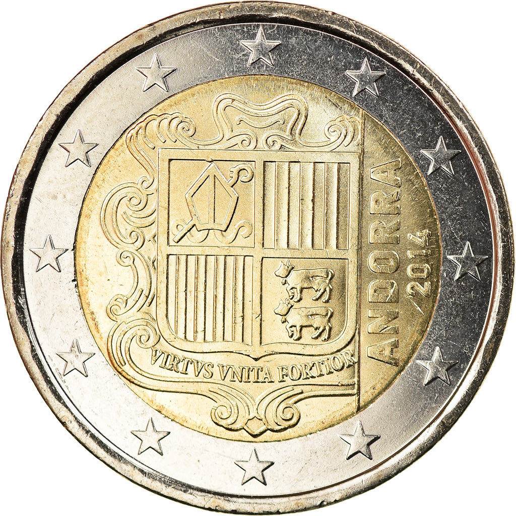 Andorra, 2 Euro, 2014, MS(63), Bi-Metallic, KM:New