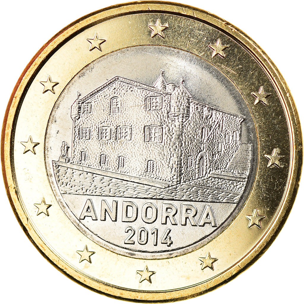 Andorra, 1 Euro, 2014, SC, Bimetálico, KM:New