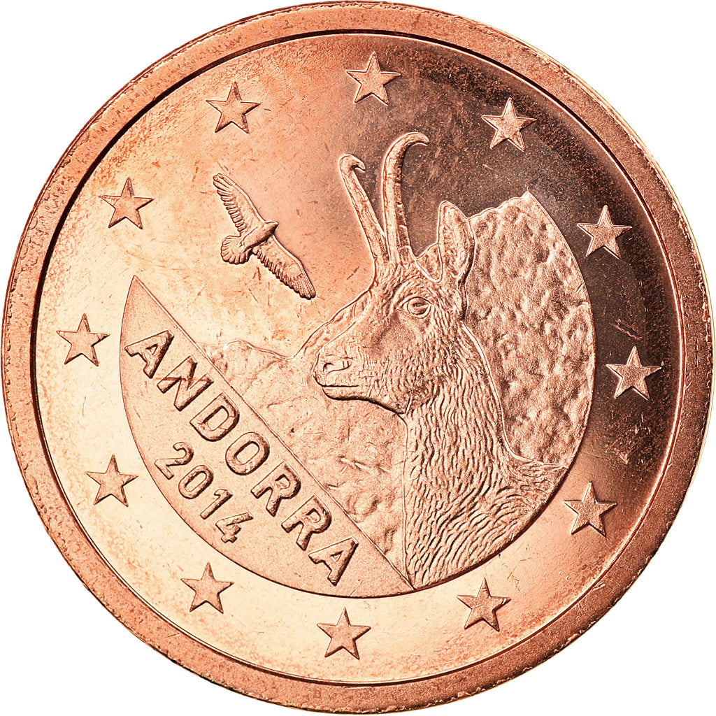 Andorra, 2 Euro Cent, 2014, FDC, Cobre chapado en acero, KM:New