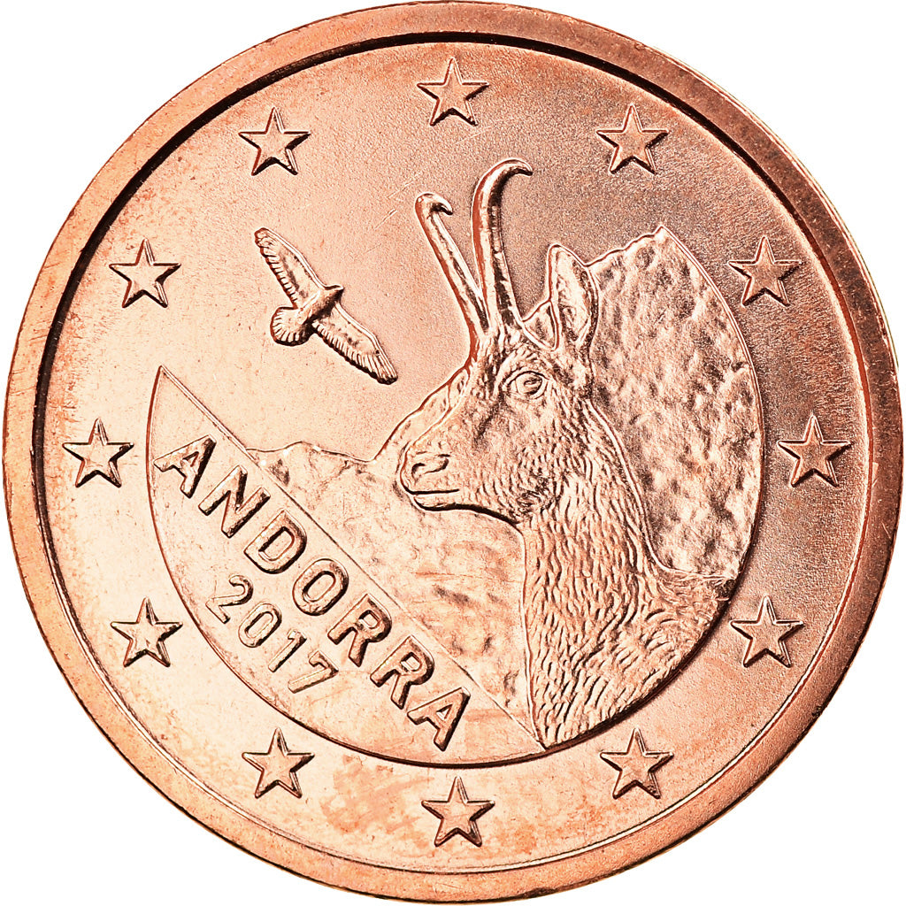 Andorra, 2 Euro Cent, 2017, MS(65-70), Copper Plated Steel, KM:New