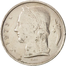 Belgium, 5 Francs, 5 Frank, 1973, AU(50-53), Copper-nickel, KM:135.1
